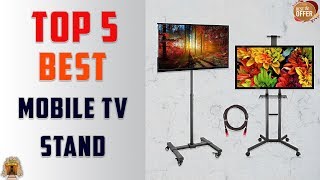 Kanto MTMA70PL Mobile TV Mount with Shelf for 40″-70″ Displays Top 5 Best Mobile TV Stand Review 2018