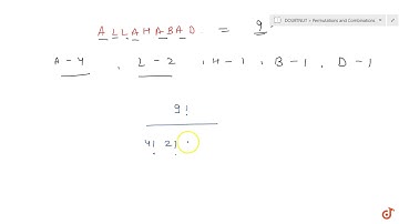 Find the number of permutations of the letters of the word ALLAHABAD....