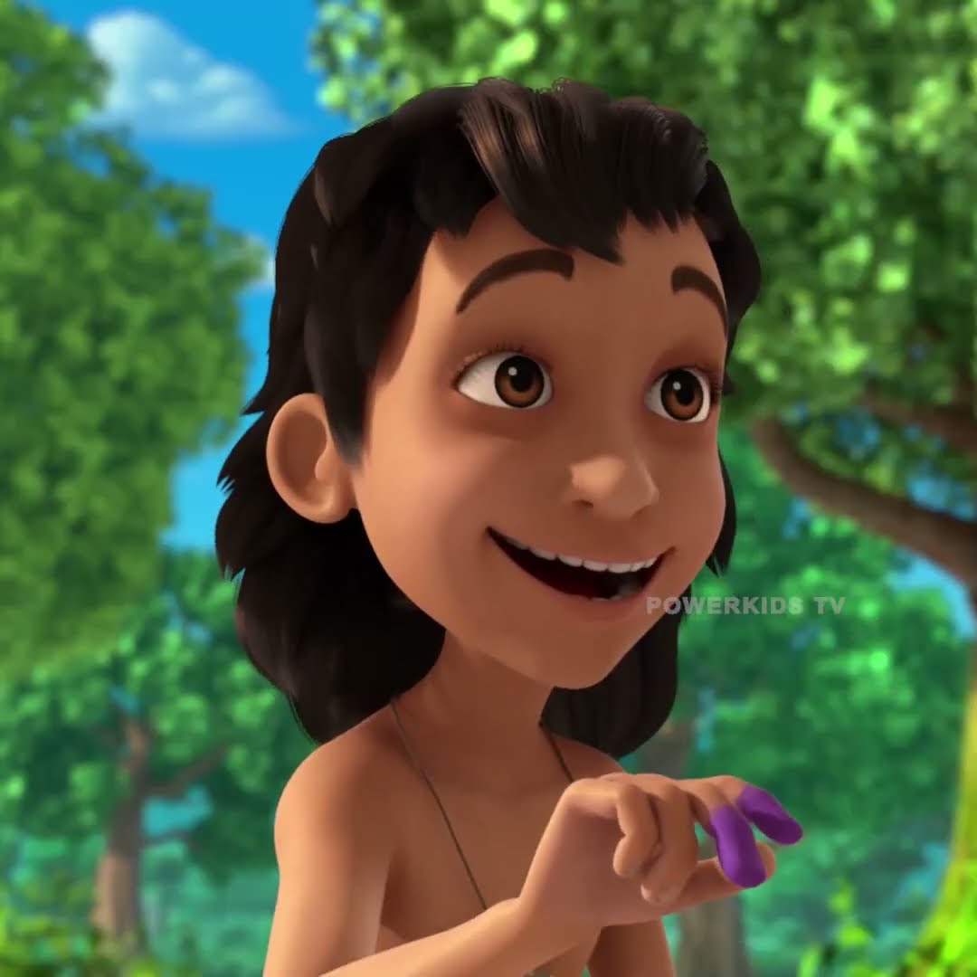 HAHAHA KAA ULLU BAN GAYA #powerkidsshorts #junglebook #mowgli #junglebookinhindi #baloo