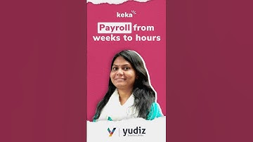 Watch How Yudiz cut down Payroll Operations from weeks to hours with Keka!