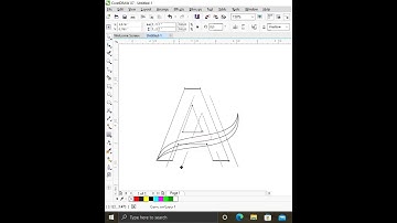 Creative A Letter Logo Design in CorelDRAW #shorts #coreldraw