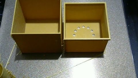 Square Planter with Drain: 3D Print Timelapse