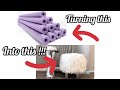 DIY FUR OTTOMAN ! MADE OUT OF POOL NOODLES ! DOLLAR TREE DIY|