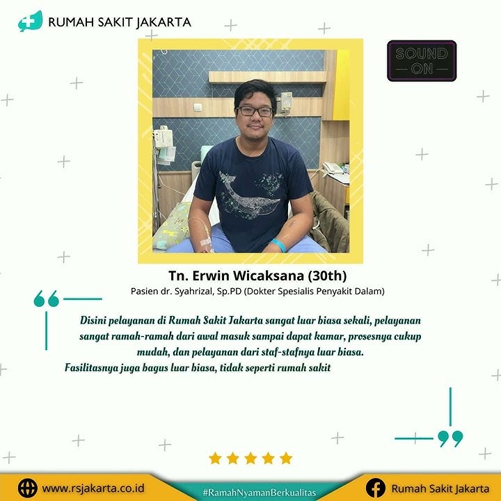Rumah Sakit Jakarta - Patient Experience dr. Syahrizal, Sp.PD