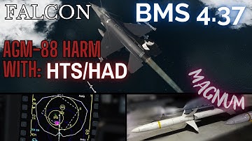 Falcon BMS 4.37 Tutorial - AGM-88 HARM with HTS/HAD