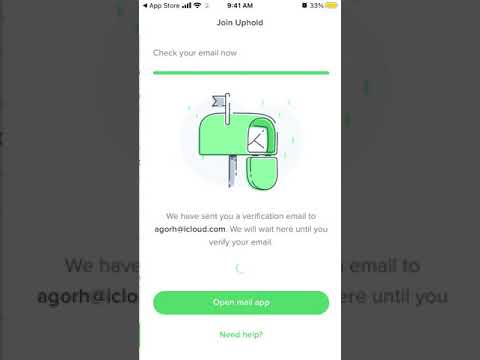 How to create an account in Uphold app?