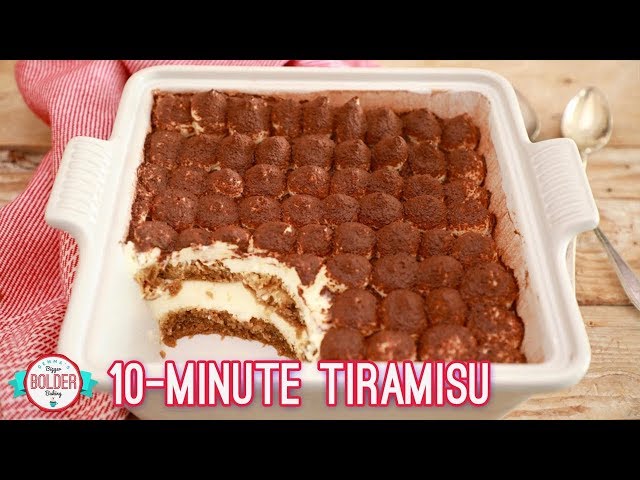 Easy 10 Minute Tiramisu | Bigger Bolder Baking