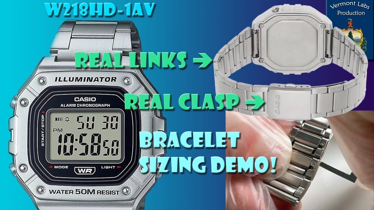 Casio W218HD-1AV, the cheap digital watch with a real bracelet