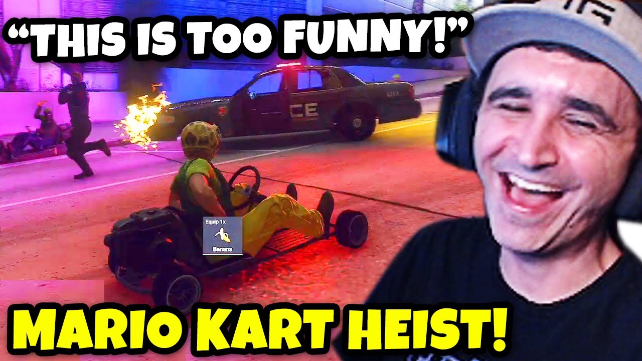 Summit1g TROLLS COPS In HILARIOUS MARIO KART Bank Heist With Chang Gang! | GTA 5 NoPixel RP