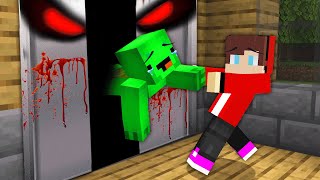 JJ and Mikey got SUCKED into a SCARY ELEVATOR in Minecraft !