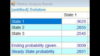 OR 5 of 6  Markov Analysis