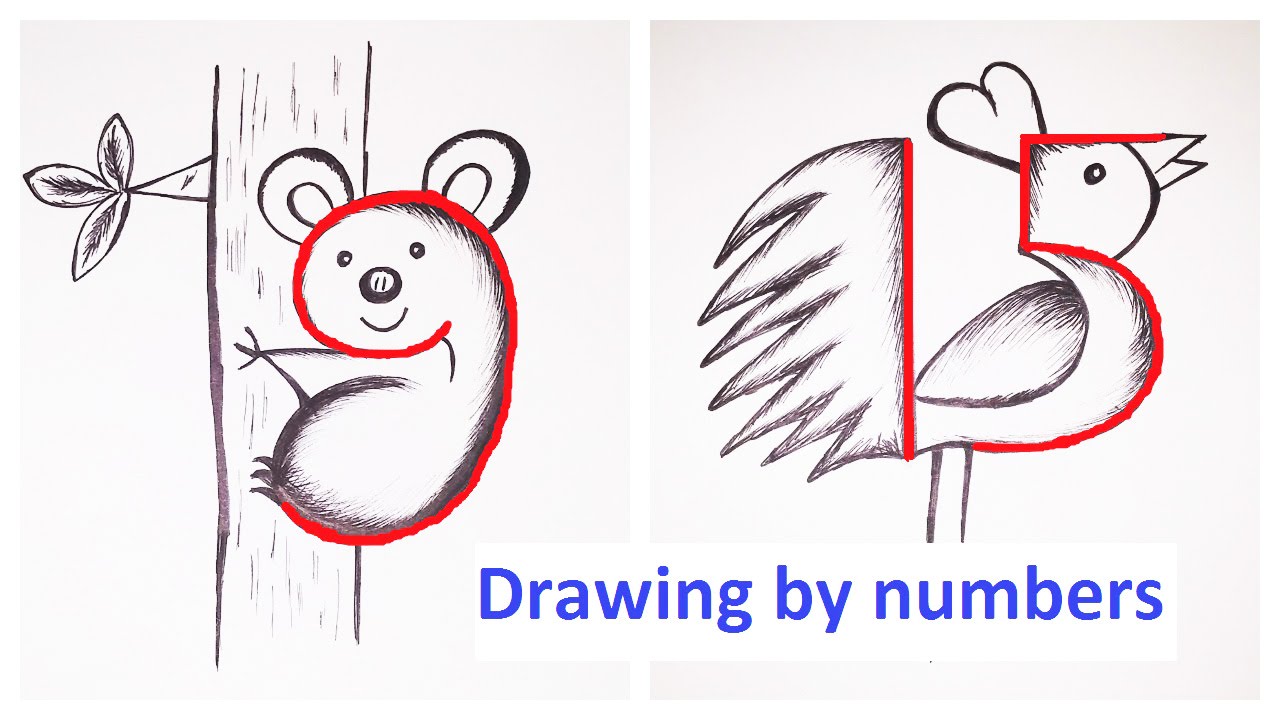 How To Draw Pictures Using Numbers Simple Drawing Ide - vrogue.co