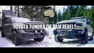 Ram Rebel or Toyota Tundra: 5 Things I Like About Each Over the Other