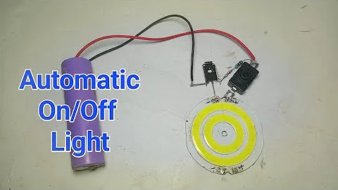 How To Make A Automatic ON/OFF Emergency Rechargeable Led Light | DIY Automatic Led Light