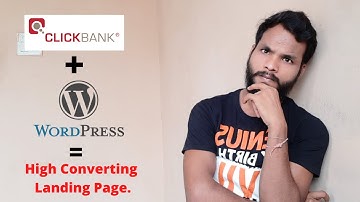 How To Create Landing Page On Wordpress For Clickbank (In Hindi)