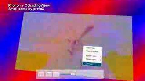 Phonon in QGraphicsView! Yes, it