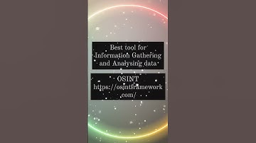 Best Information Gathering Free Tool |OSINT | OSINT Framework