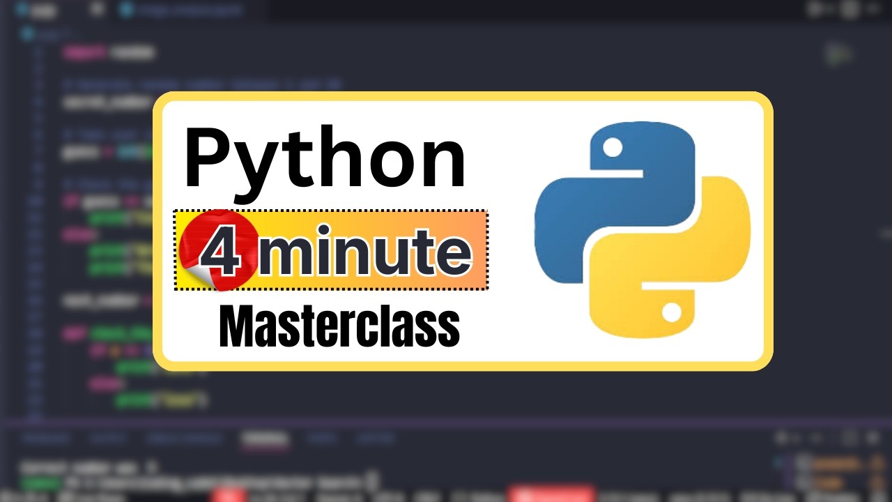 Learn Python in less than 5 Minutes | Begginer Tutorial | Full complete ...