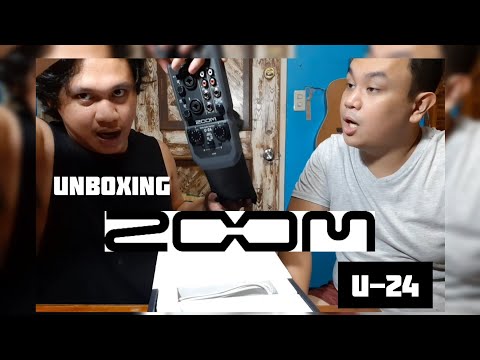 UNBOXING ZOOM U-24 AUDIO INTERFACE with Sound test!!!