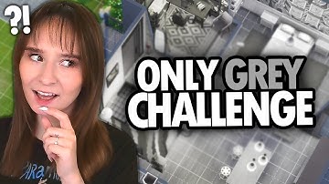 Building a house with only GREY SWATCHES in The Sims 4
