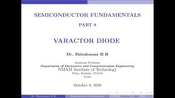 Fundamentals of Semiconductors: Part-9:  Varactor Diode
