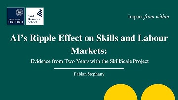 AI’s Ripple Effect on Skills and Labour Markets | Fabian Stephany