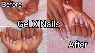 How To Do Gel X Nails Like A Pro Gel X Nail Tutorial Rainbow Tip Nails