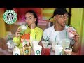 Trying OUR Subscribers FAVORITE Starbucks Drinks!!! 😱😜