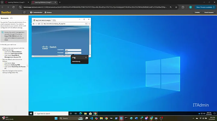 CompTIA Security Pro Lab 5.7.6 Secure a Switch Speedrun (1:09) World Record???