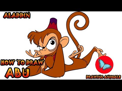 How To Draw Abu From Aladdin | Drawing Animals