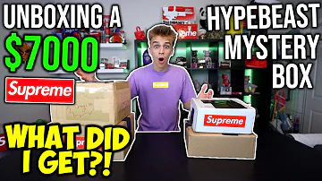 Unboxing a $7000 Hypebeast Mystery Box! (INSANE HEAT)