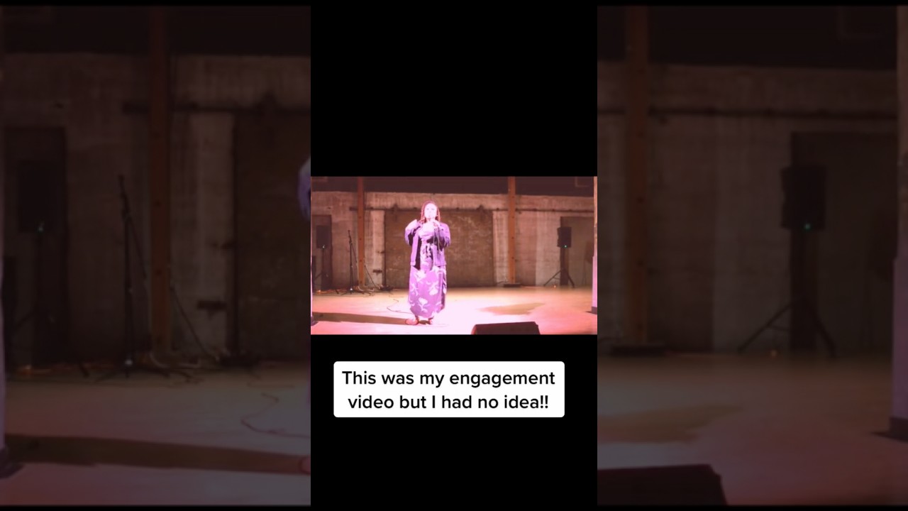 My engagement while I was speaking on contentment. God is so faithful 