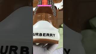 Burberry vintage check cotton Arthur sneaker show Burberry vintage check cotton Arthur sneaker show
