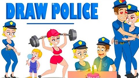 Draw Police Tricky Puzzle - New Update level 20-40 Android gameplay walkthrough ios-andirod HD