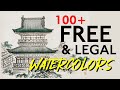 FREE and LEGAL WATERCOLOR Illustrations for Commercial Use - Print on Demand