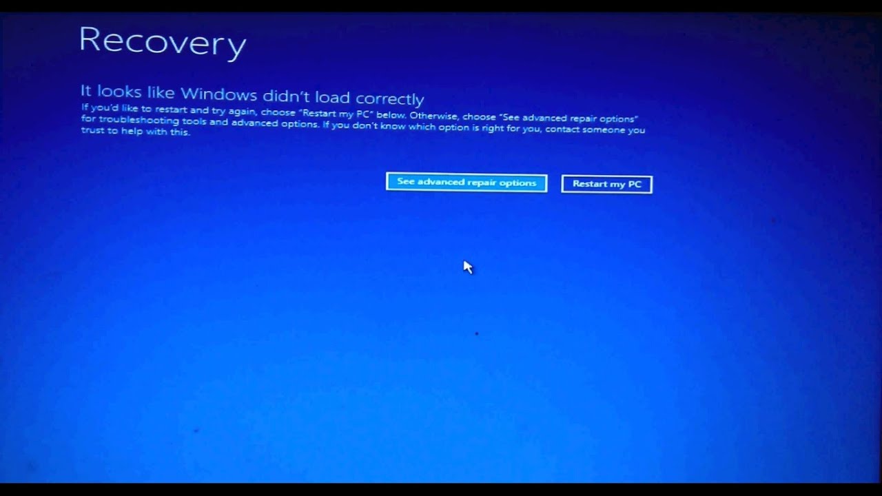 ⁣Windows Blue Screen Recovery It looks like Windows didn't load correctly | explained in Hindi