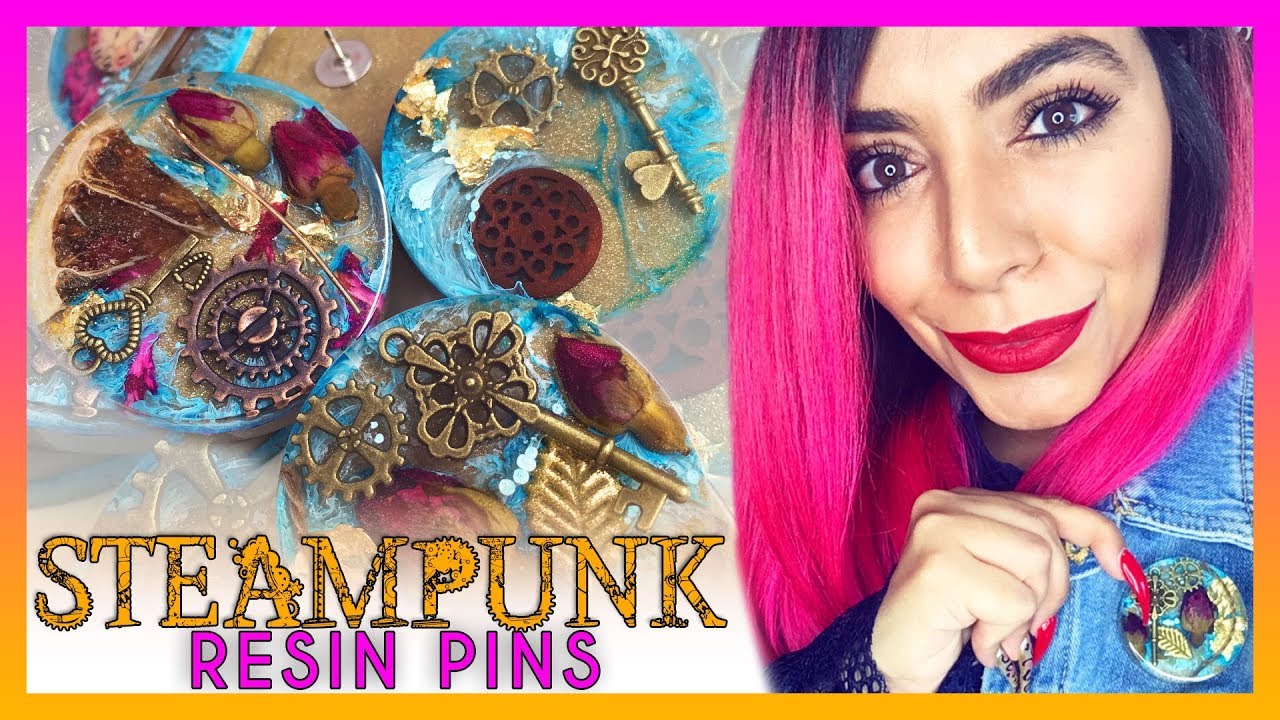 DIY Resin STEAMPUNK PiNS Tutorial YouTube