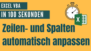 Höhe & Breite von Zeilen & Spalten automatisch anpassen mit AutoFit [Alle Excel VBA Befehle]
