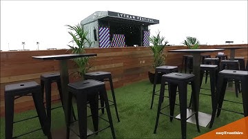 Tolix Stools & Piazza Poseur Tables