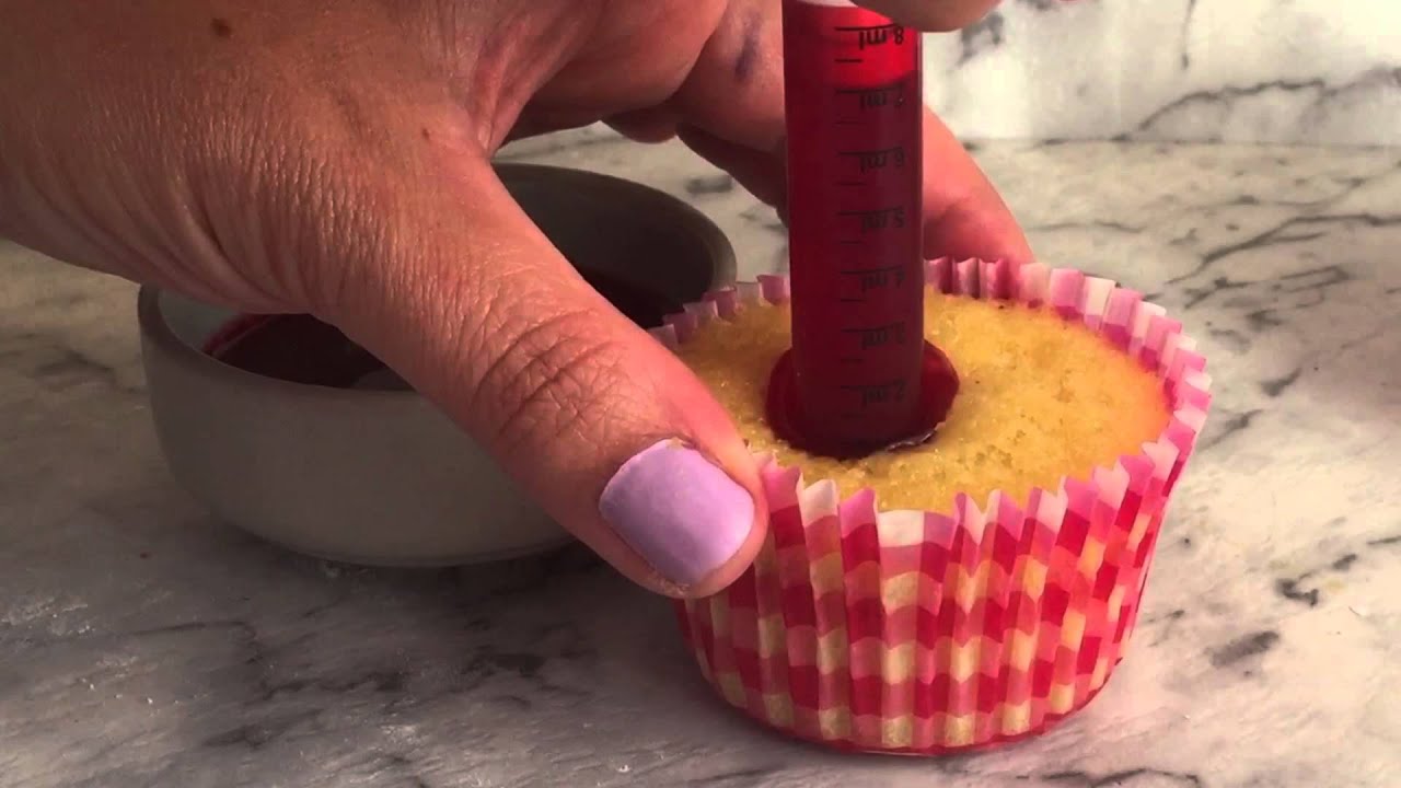 Strawberry Lava Cupcake Tutorial. YouTube