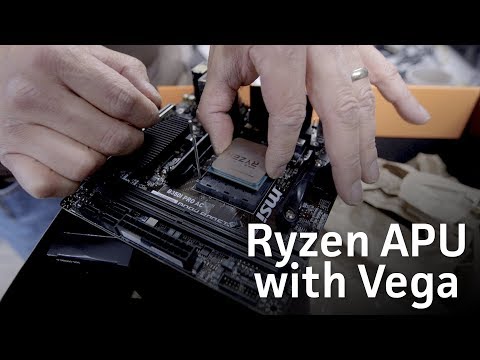 AMD Ryzen APU with Radeon Vega graphics unboxing and install