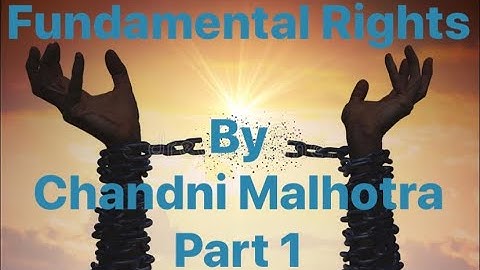 Fundamental Rights in Indian Constitutional Law UGC NET/JRF UPSC 2020 | Amendments & Case Laws Part2