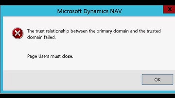 Fix : Trust relationship between two domains failed