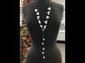 Large Hole Pearl and Leather Knotted Boho Necklace