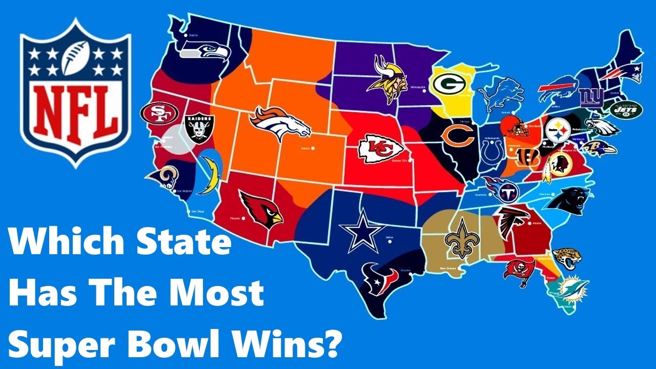 Which State has the Most Super Bowl Wins?! NFL 2020 YouTube