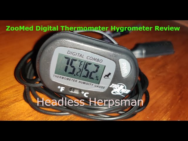 ZOO MED Digital Combo Reptile Terrarium Thermometer Humidity Gauge 