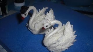 Сделать лебедя своими руками для торта(Сделать лебедя своими руками. Предлагаю вам посмотреть мастер-класс по лепке белых лебедей. Лепить их можно..., 2014-07-23T10:41:53.000Z)
