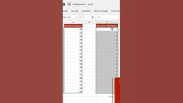 Astuce1: Multiplier les nombres d’une colonne sur Excel