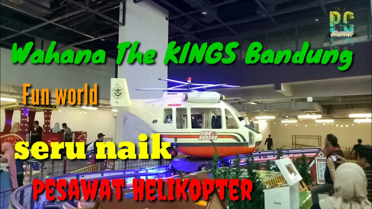 Seru naik helikopter kings fun world bandung hadir lagi