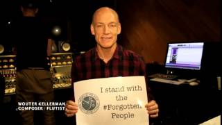 Wouter Kellerman stands with The #ForgottenPeople